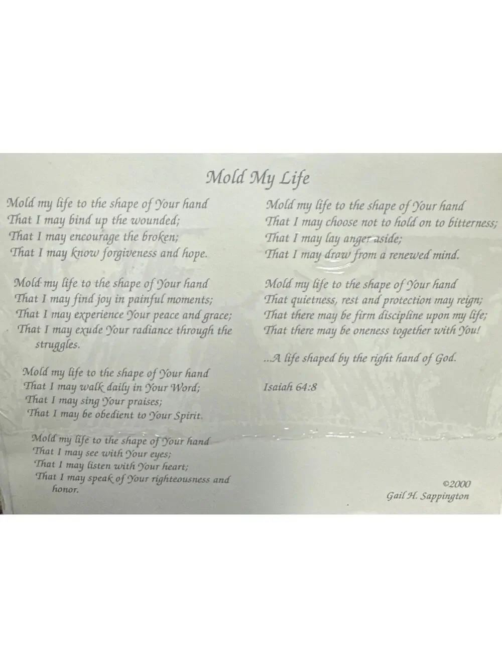 Assorted artist sketched cards by Gail Sappington with bible versus and poems